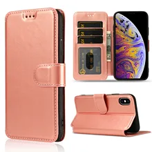 Роскошный кожаный чехол-книжка с бумажником для iPhone 6, 6s, 7, 8 Plus, X, Xs, Xr, Xs, Max, чехол s, для iPhone 5, 5S, магнитный чехол, Funda etui