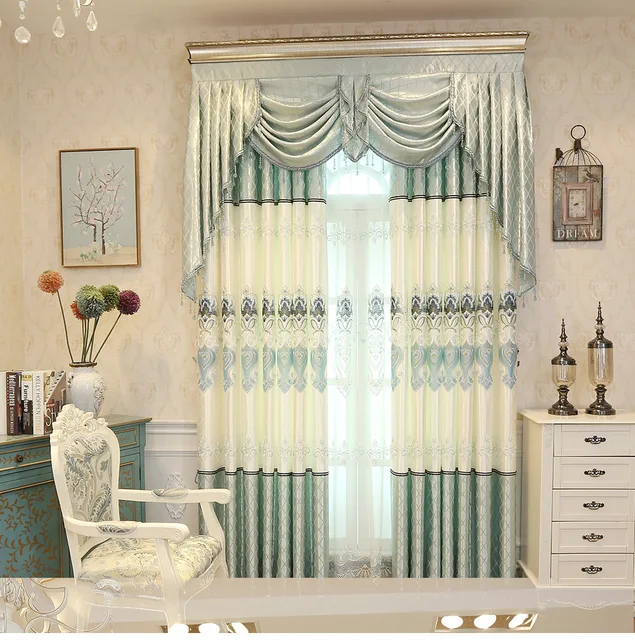 Cortinas para sala comedor dormitorio bordado gasa cortinas tela ... Cortinas para sala comedor dormitorio bordado gasa cortinas tela ...