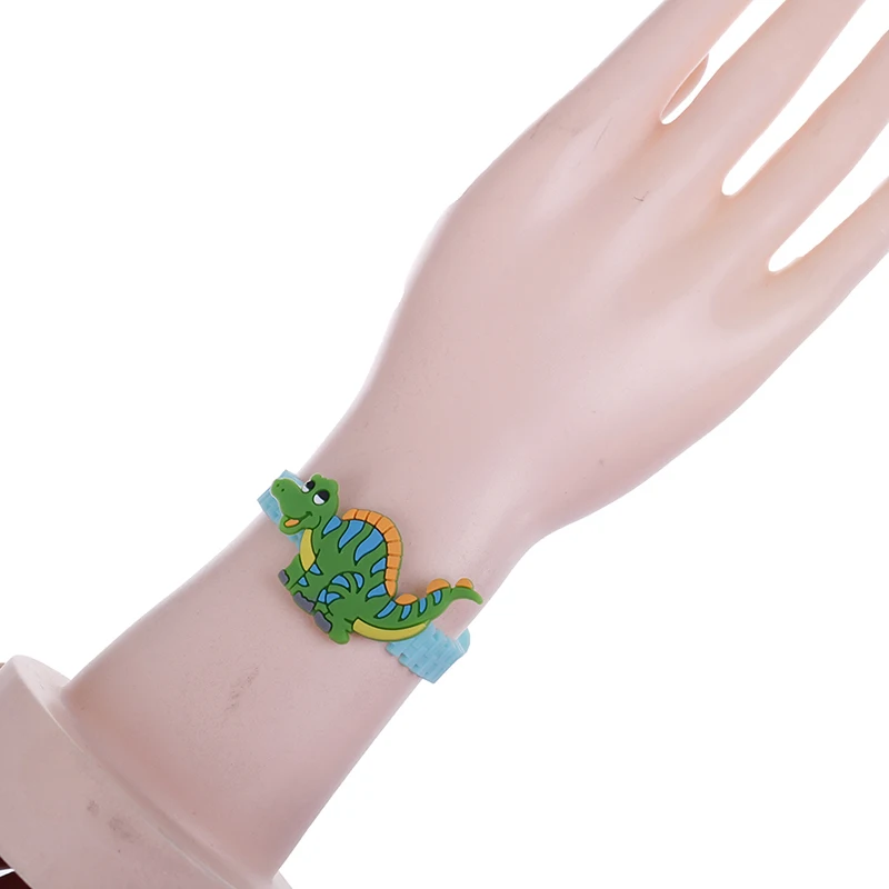 Резиновые динозавра браслет браслеты День рождения украшения детские подарки джунгли вечерние украшения 6 шт