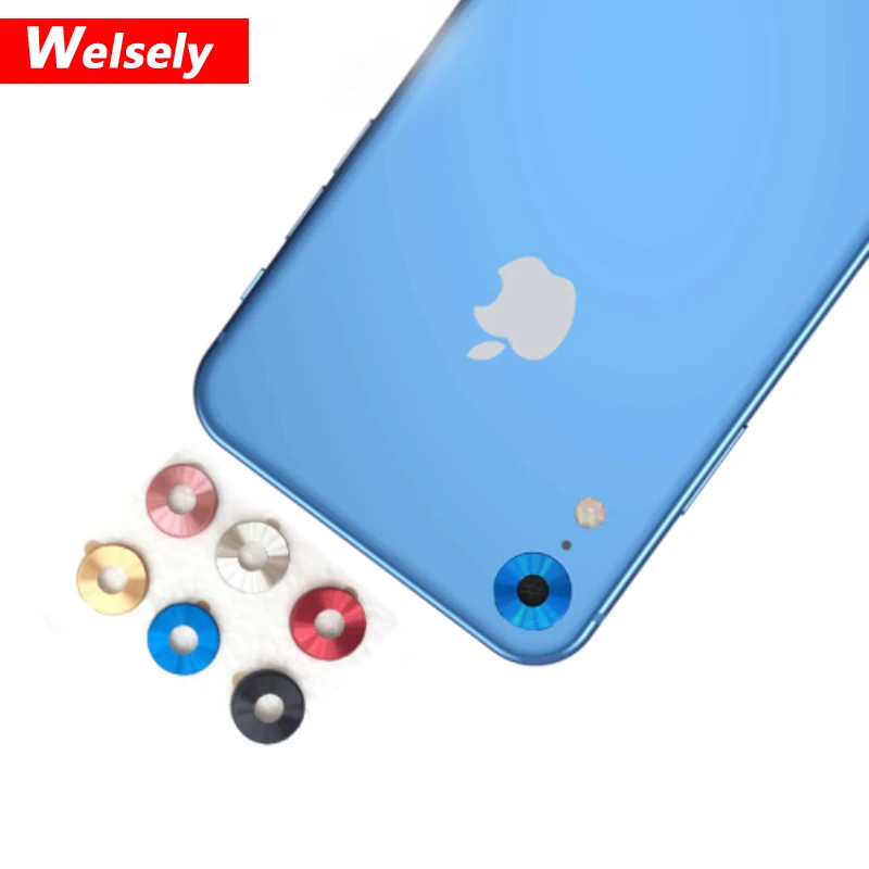 

Welsely Rear Camera Lens Protective Ring Cover Protector Protection For iPhone xr 6.1 Metal Case Luxury Mobile Phone Accessories