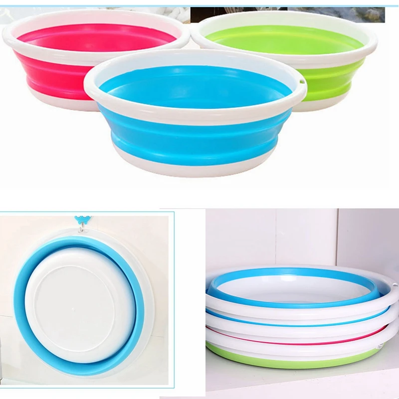 Folding Baby Washbasin S M L Plastic Newborn Infant Washing Tub for Baby Face Foot Hanging Hand Wash Basin for Children Bathtub