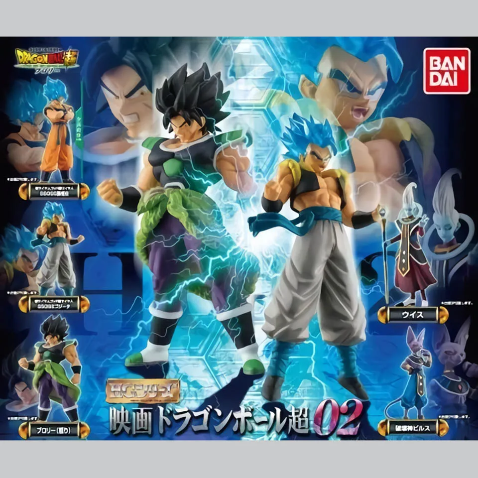 

Tronzo Original Bandai Dragon Ball HG Figure 02 Dragon Ball Super Broly Gogeta Goku Beerus Whis PVC Action Figure Model Doll Toy