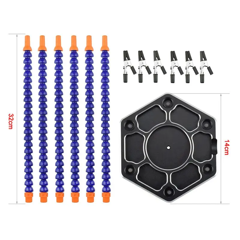 Многофункциональный паяльный ручной инструмент с 6 шт. гибкий манипулятор для печатной платы пайки Монтажная станция (1)
