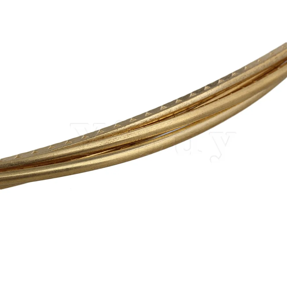 Yibuy Gold 8ft Guitar Fret Wire For Electric Guitar 2.3mm