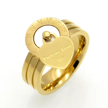 

New Fashion Fine Jewelry Resin And Shell Brand Roman Numerals Rings Bridal Wedding Engagement Ring For Women Gift Jewelry