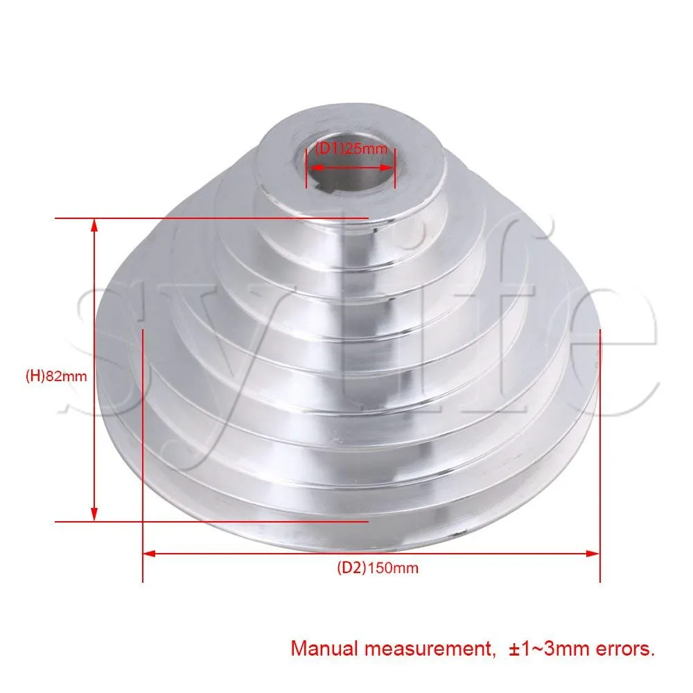 54 мм до 150 мм наружный диаметр 25 мм диаметр Ширина 12,7 мм Алюминий 5 Шаг пагода шкив для Тип v-образный ремень ГРМ