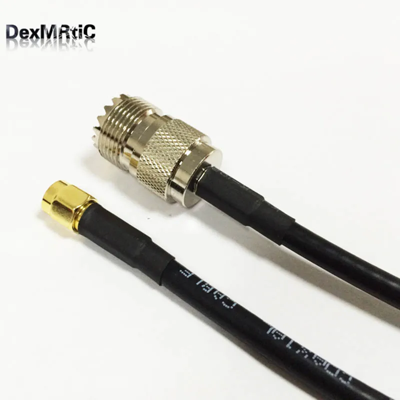 RF UHF к SMA Кабельный адаптер female SO239 male прямой отрезок RG58 50 см/100 см|uhf female|uhf so239uhf adapter |