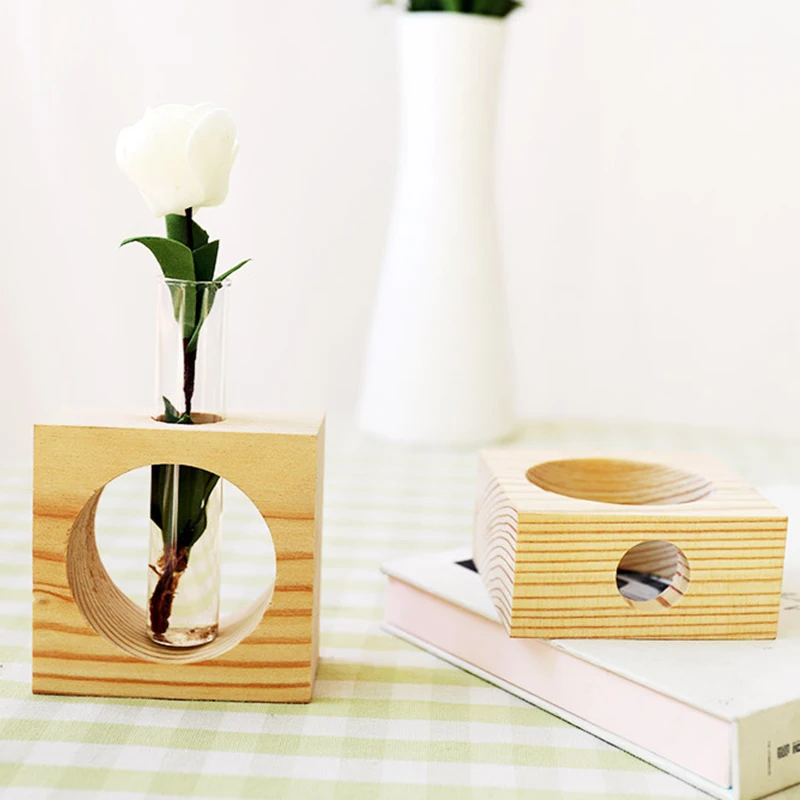 1Set-Wood-Modern-Style-Glass-Tabletop-Plant-Bonsai-Flower-Wedding-Decorative-Vase-With-Wooden-Tray-Home (1)