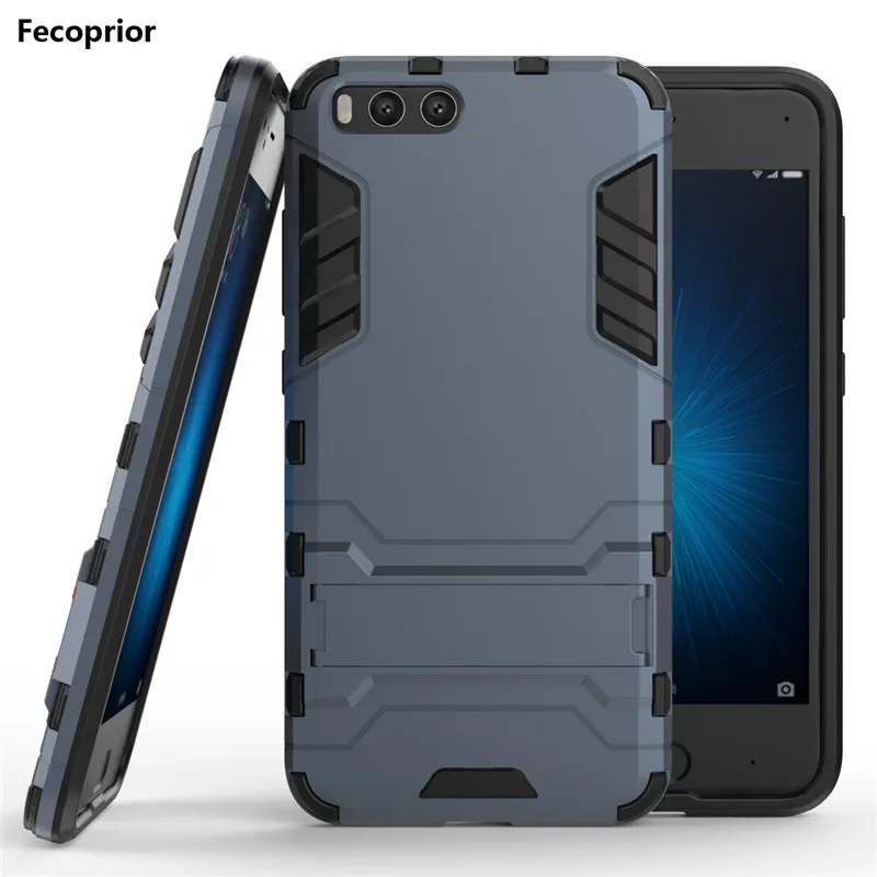 

Fecoprior Mi6 TPU Silicon Back Cover Case for Xiaomi Mi 6 Xiaomi6 Xaomi 2in1 Stand Armor Hard Smart Phone Celulars Coque Fundas