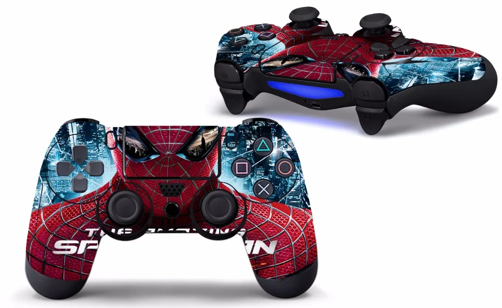 Человек паук дизайнерская наклейка для кожи PS4 на контроллер Playstation4|sticker design|stickers