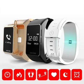

Jakcom B3 Smart Wristband Multi-functional with Bluetooth Earphone for Calling Heart Rate Monitor Pedometer Watch Band Bracelet