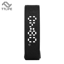 Модные TTLIFE бренд USB LED Watch браслет в режиме реального времени калорий 3D Шагомер Смарт Браслеты сердечного ритма Мониторы умный Браслет