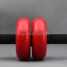 Бодибилдинг Фитнес двойной колесный ролик для тренировки мышц живота LX05 ручка 12 см колеса 15 см