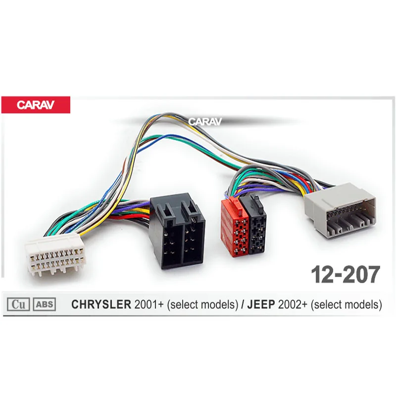 Радиоадаптер CARAV 12-207 ISO для CHRYSLER for JEEP 2002 + (выбранные модели) жгут проводов