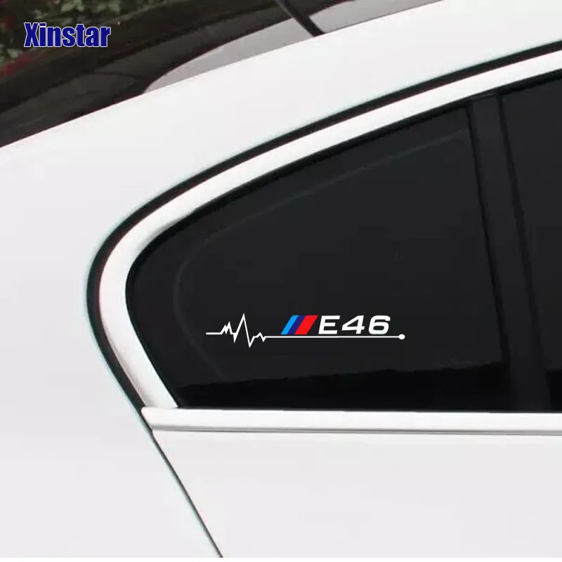 2 шт. окна автомобиля стикер для bmw E30 E34 E36 E39 E46 E60 E61E87 E90 E83 F10 F20 F21 F30 F35