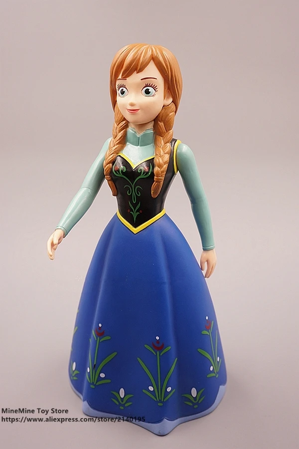 ZXZ Frozen Anna princess piggy bank 27cm Action Figure Posture Anime Decoration Collection Figurine Toy model for children