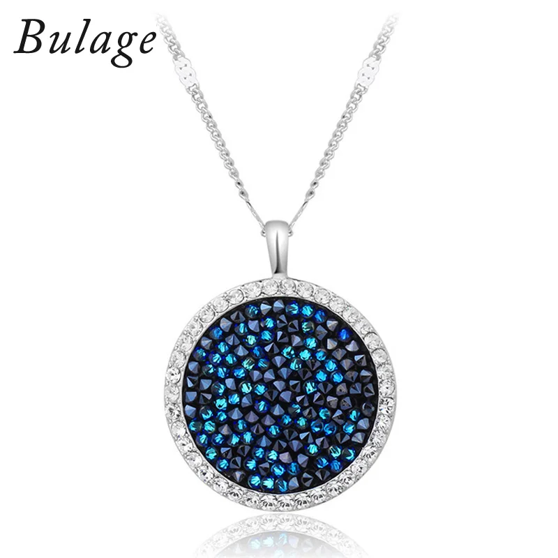 

BAFFIN 100% Original Crystals From Austria Maxi Round Necklace Pendant For Women Party Wedding Accessories Best Gifts Joyas