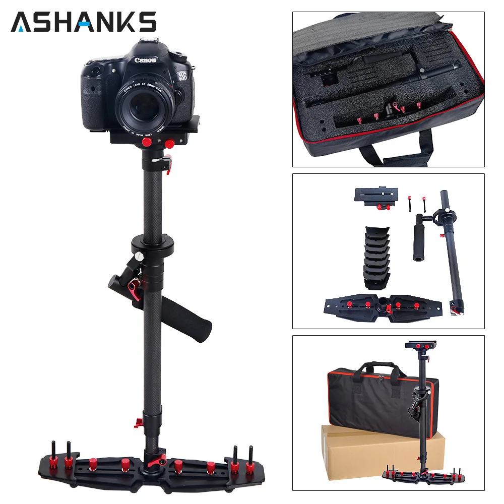 ASHANKS 80cm/31.5'' Camera Stabilizer Carbon Steadycam HD2000 Handheld Steadicam for Photography Dslr Video 7kg with Carry Bag ASHANKS 80cm/31.5'' Camera Stabilizer Carbon Steadycam HD2000 Handheld Steadicam for Photography Dslr Video 7kg with Carry Bag