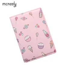 Мороженое и леденцы с отделением для паспорта, толстом каблуке из искусственной кожи для путешествий, для конфет, Обложка для паспорта кредитных держатель для карт применяется ко всем паспорт