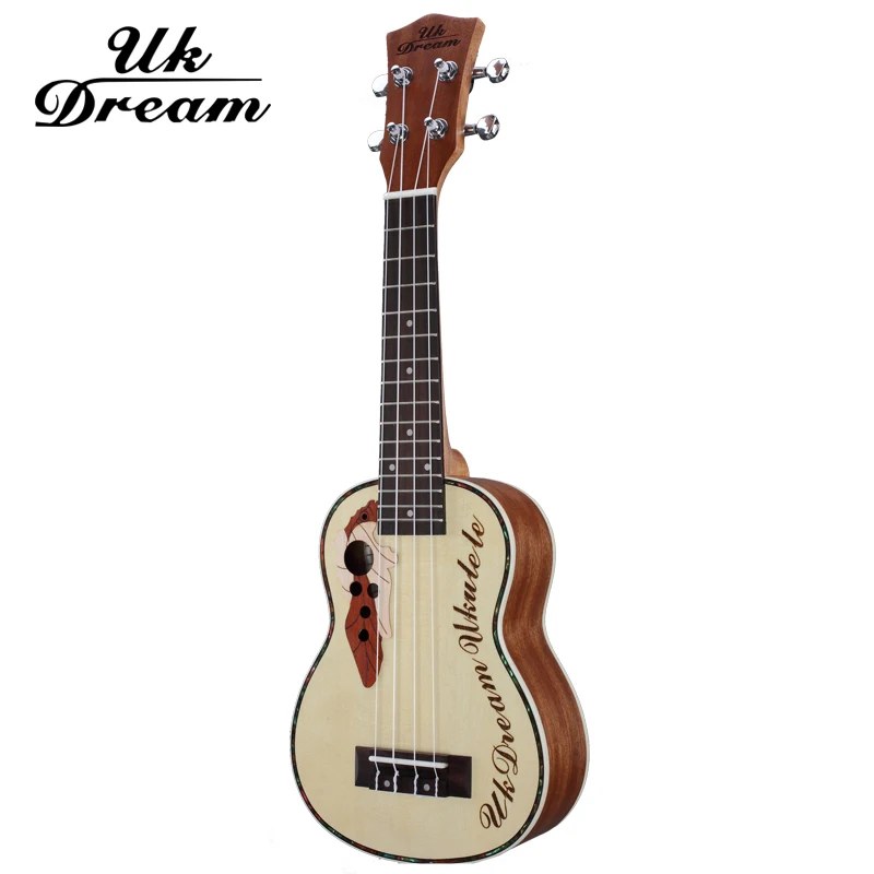 UK Dream Concert Tenor Ukulele 21 Inch Mini Hawaiian Guitar Mahogany 4