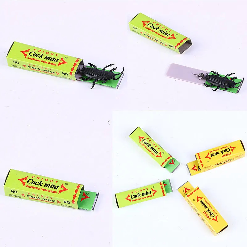 

2Pcs Safety Trick Joke Toy Electric Shock Shocking funny Pull Head Chewing gum Gags & Practical Jokes Novelty Items squishy