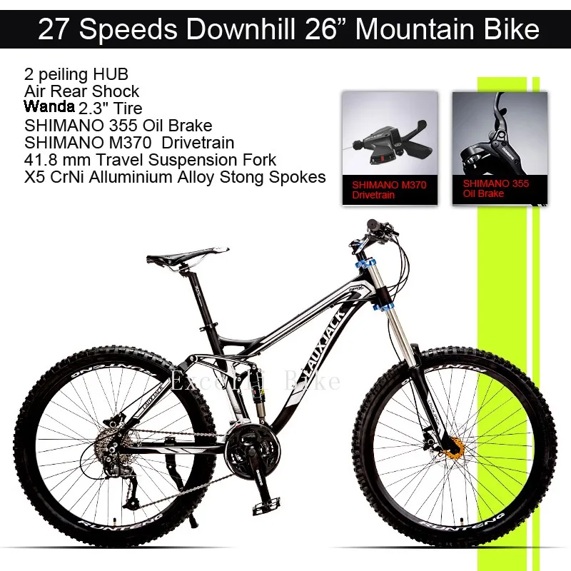 Best Excelli Bike 26"*17" Mountain Bike 27 Speeds Full Suspension Mountain bicycle Aluminium Alloy Downhill Bicicletas Mountainbike 3