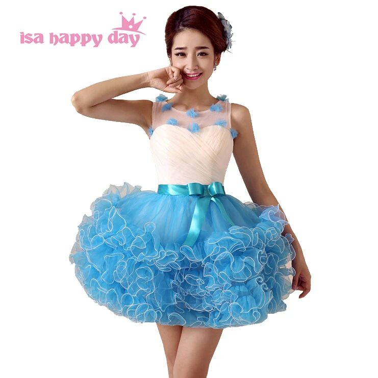 baby blue modest dress