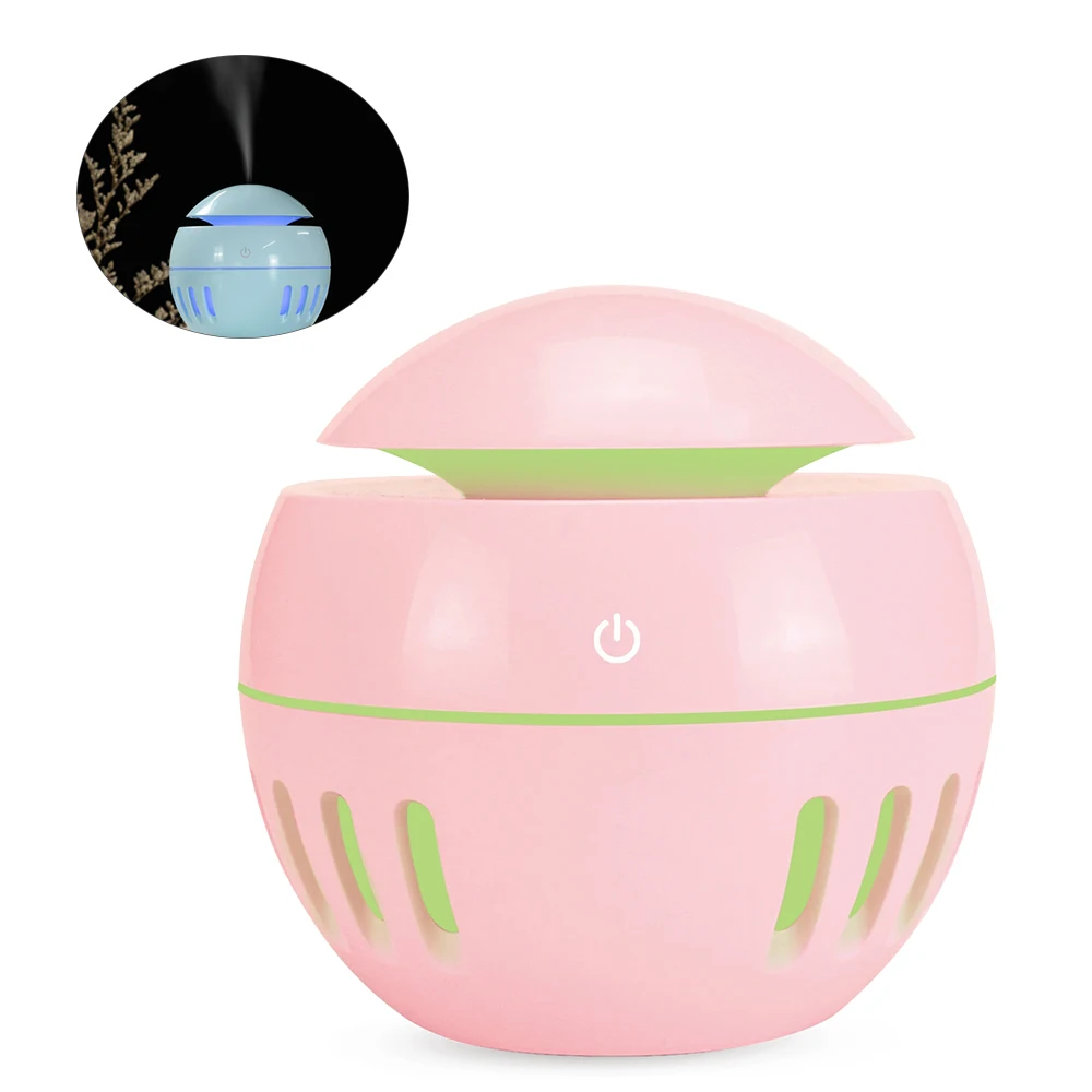 

USB Aroma Humidifier Ultrasonic Cool Mist Humidifier Air Purifier 7 Color Change LED Night light for Office Home Car