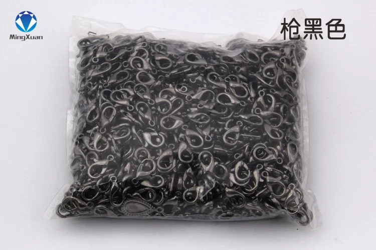 MINGXUAN 100 قطعة/الوحدة مجوهرات النتائج سبائك البرونز/الذهب/الروديوم مشبك قفل السنانير ل قلادة وسوار سلسلة 10 -18 مللي متر