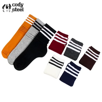 

Cody Steel Winter Socks For Women Cotton Stripe Solid Color Woman Pile Heap Socks Fashion Colloge Wind Female Socks 5pairs/lot