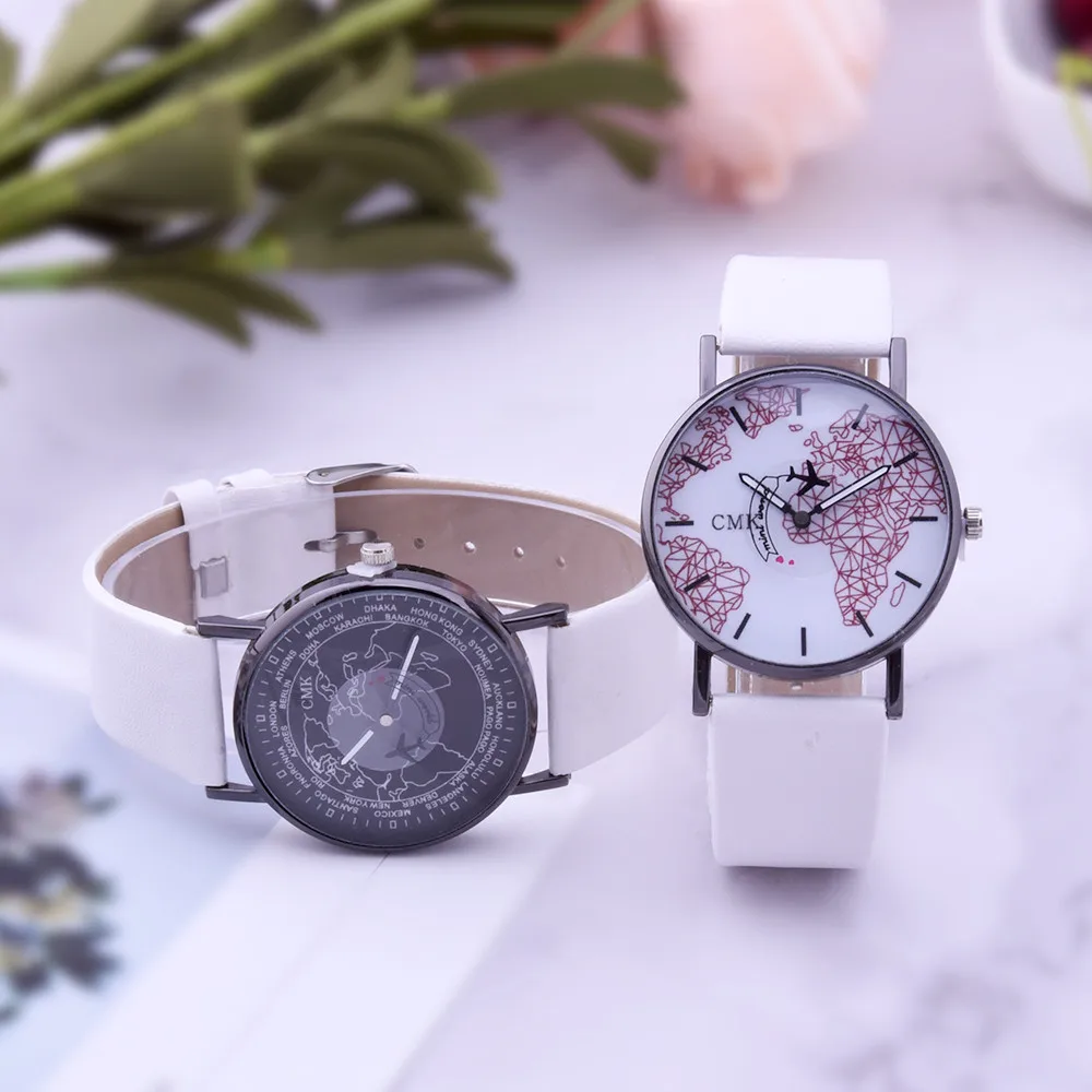 Fashion Women's Watch fashion time With World Map Quartz Watch For Gift who you love For 2018 Ladies Fashion Clock Fashion Women's Watch fashion time With World Map Quartz Watch For Gift who you love For 2018 Ladies Fashion Clock