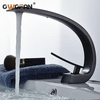 

Elegant Basin Faucet Bathroom Mixer Single Handle Hot and Cold Water Faucet Basin Sink Water Crane Brass Deck Mounted TapS79301