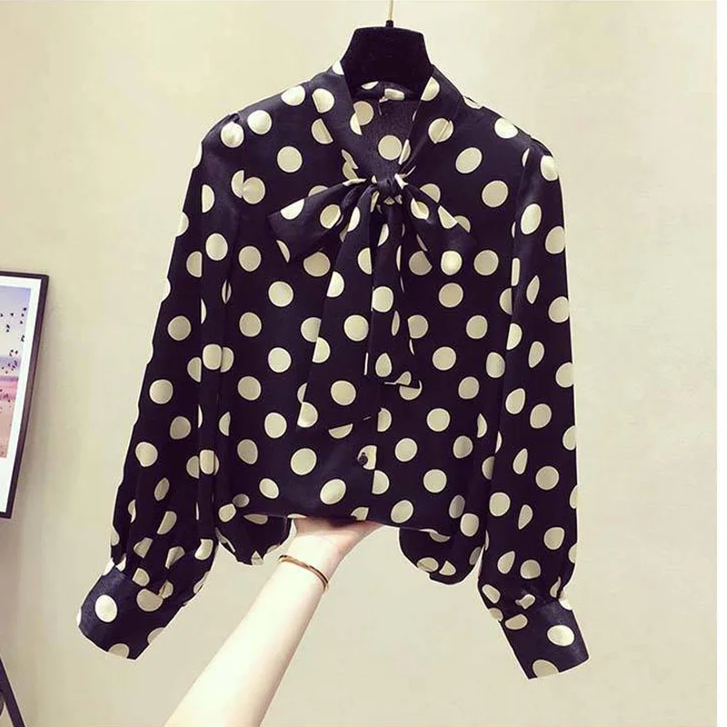 2019 جديد نمط ملابس حريمي الربيع والخريف البلوزات زائد حجم إمرأة قمم و الشيفون البلوزات قمصان 4XL