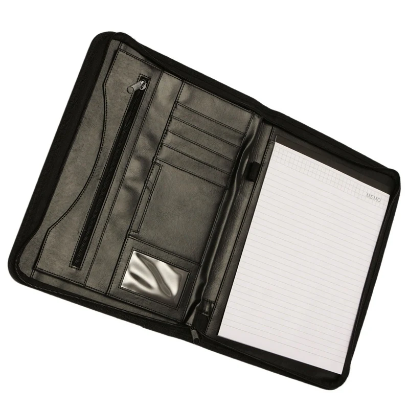 Online Get Leather Office Supplies Aliexpress Alibaba Kicute Executive Conference Folder A4 Pu Portfolio Zipped Leather Look Doent Organiser Holder Office Supplies