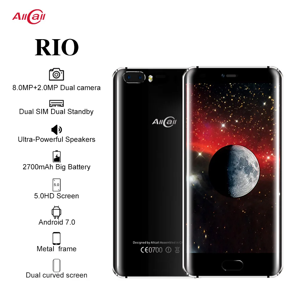 Original Allcall Rio 5 0 Inch IPS Rear Cams font b Android b font 7 0