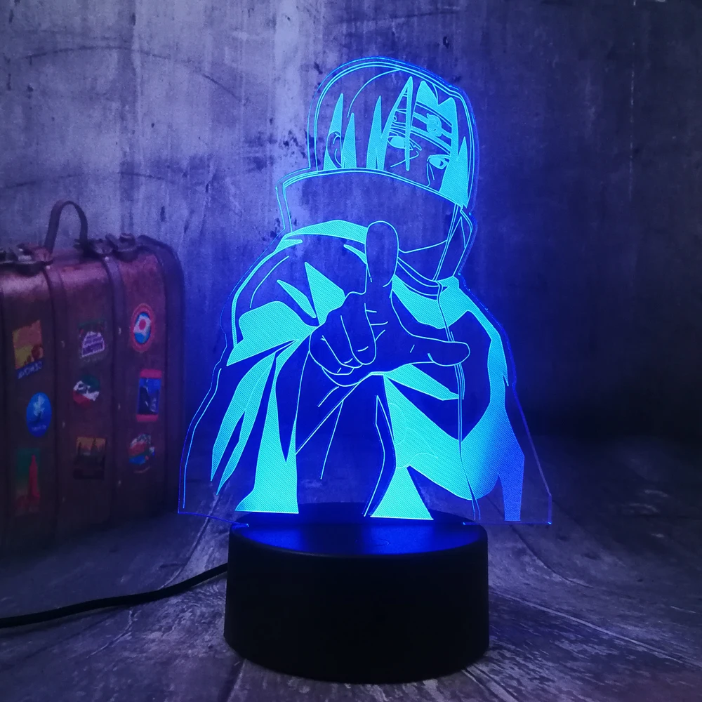 Светодиодный ночник Наруто легенды 3D светильник для сна USB декор комнаты детская