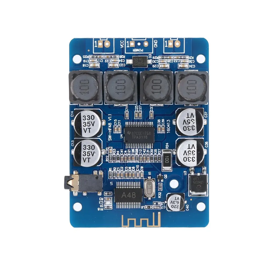 Ультра Маленький цифровой усилитель мощности плата Tpa3118 цифровой усилитель 2X30 Вт стерео модифицированный динамик Hf48