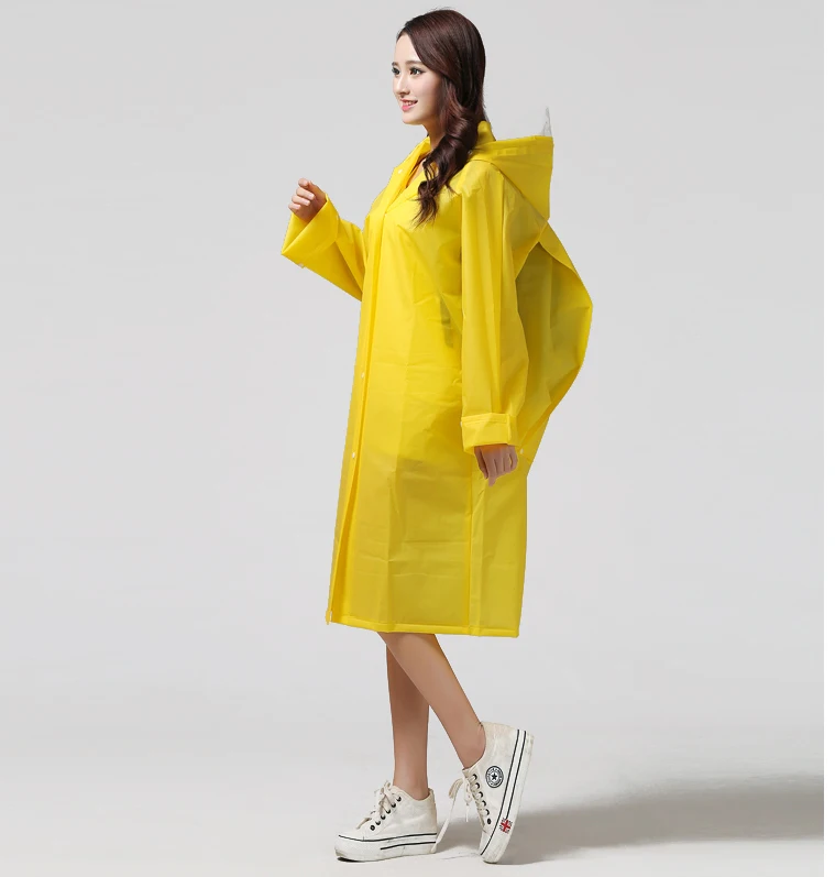 Women Transparent Portable Long Raincoats 18