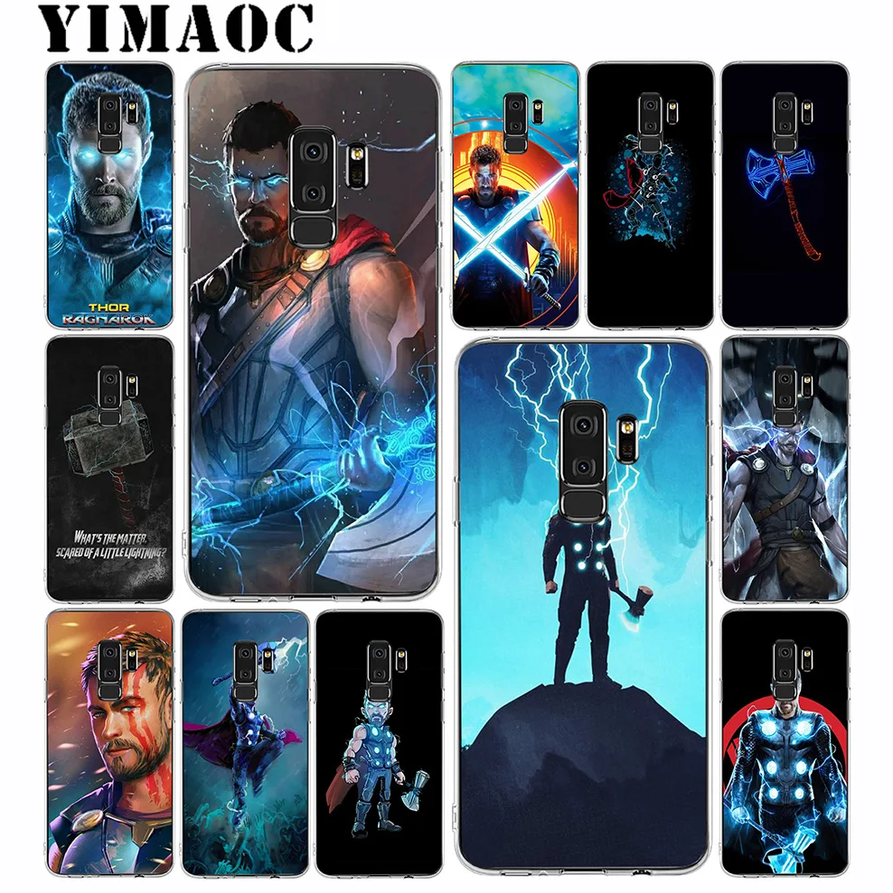 YIMAOC Thor God Of Thunder Soft Silicone Case for Samsung Galaxy S10 S10E S9 S8 Plus S7 S6 Edge &amp Note 9 8 Cover |