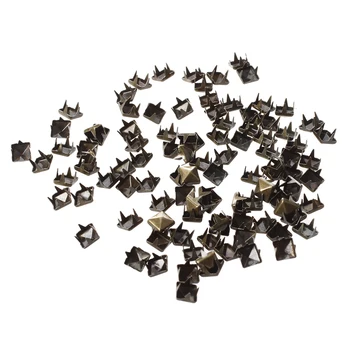 

100 x 6 mm DIY Pyramids Rivets Gothic Bronze for Belted Coat