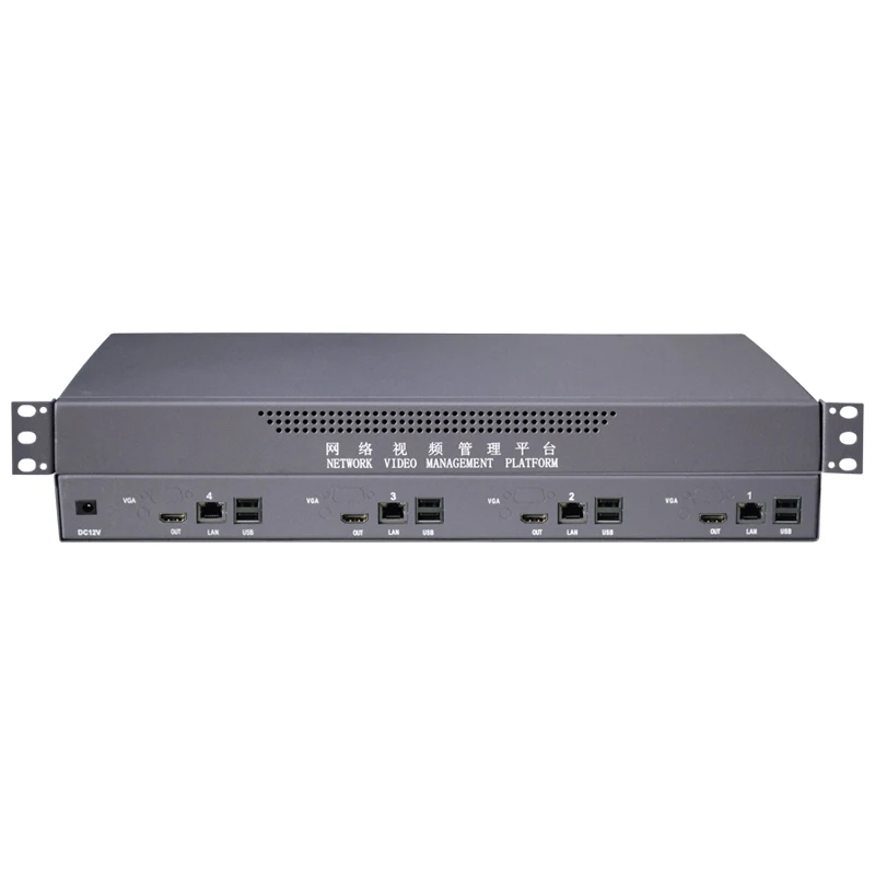 

High Quality 500W 265 IP Network matrix for 2x2 3x3 4x4 LCD video wall monitor systems signel way 1U case