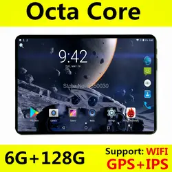 6 + 64 ГБ, 10 дюймовый планшет, компьютер, 3g 4G Android 8,0 Octa Core супер планшетов с оперативной памятью 6 ГБ Rom128GB Wi-Fi gps 10,1 планшет ips S106 двойная sim gps