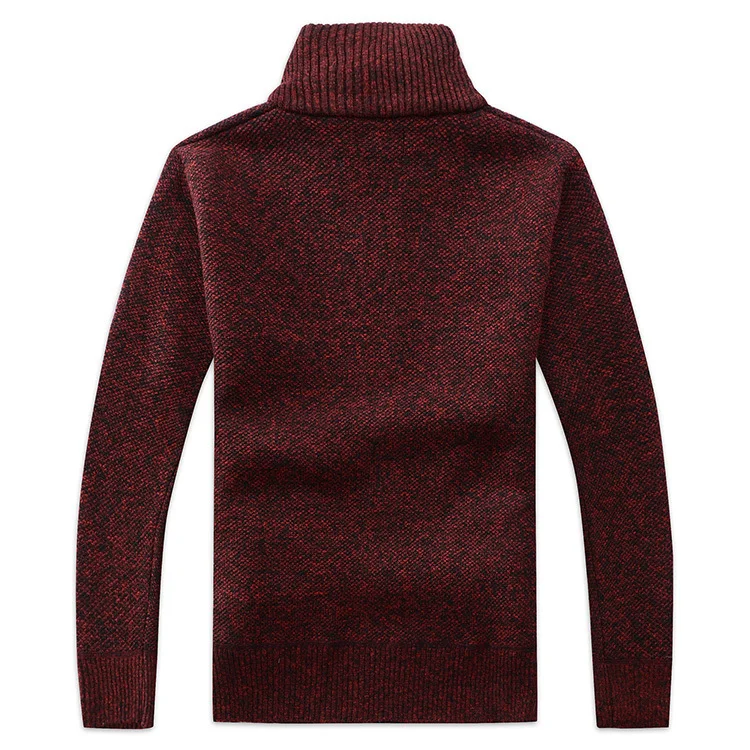 2019 Для мужчин молния вязаный толстый слой Повседневное трикотаж осень-зима Для мужчин's свитер искусственный мех шерстяной свитер куртки
