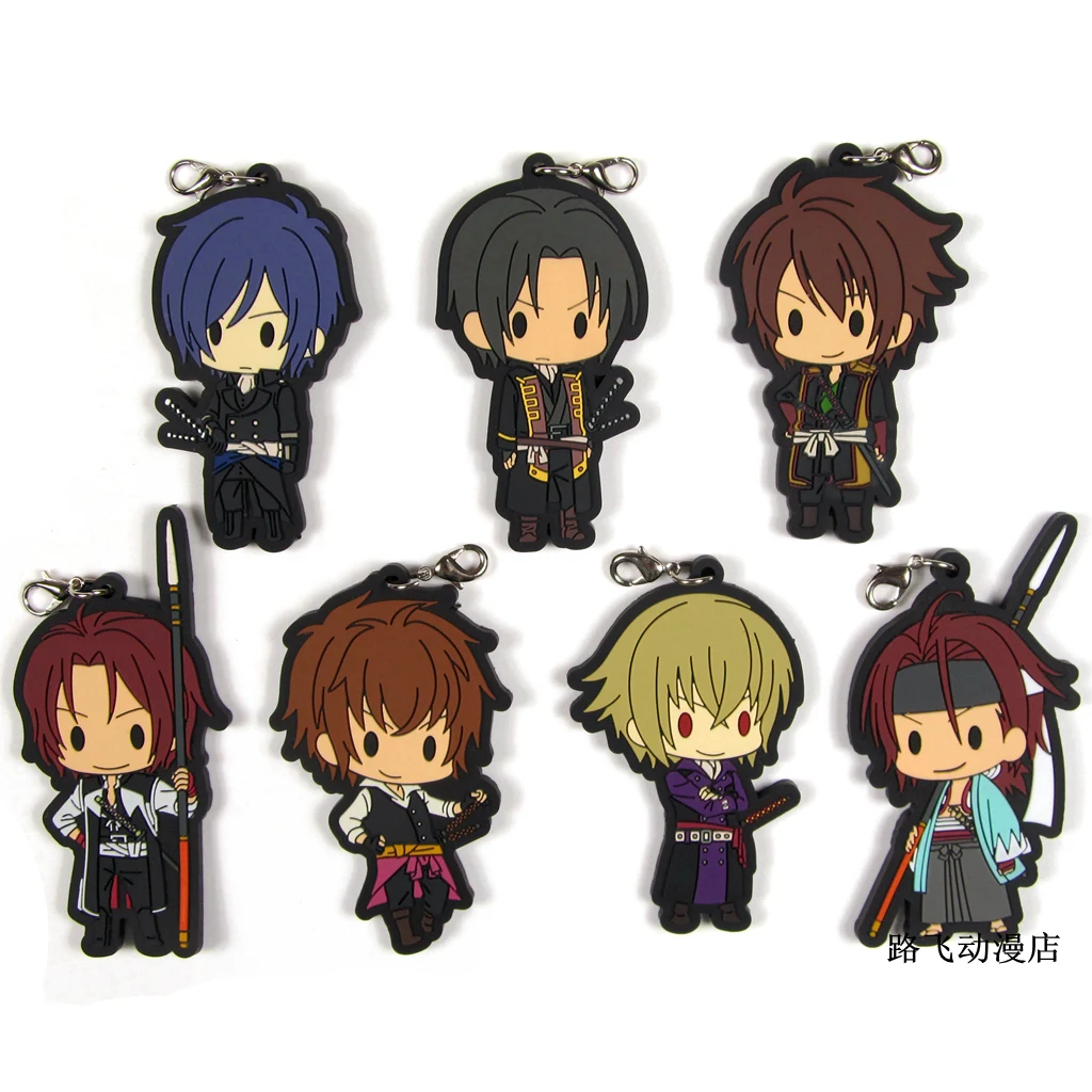 Hakuouki Hijikata Toshizou Okita Souji Toriumi Kousuke фигурку аниме модель резиновый брелок кулон