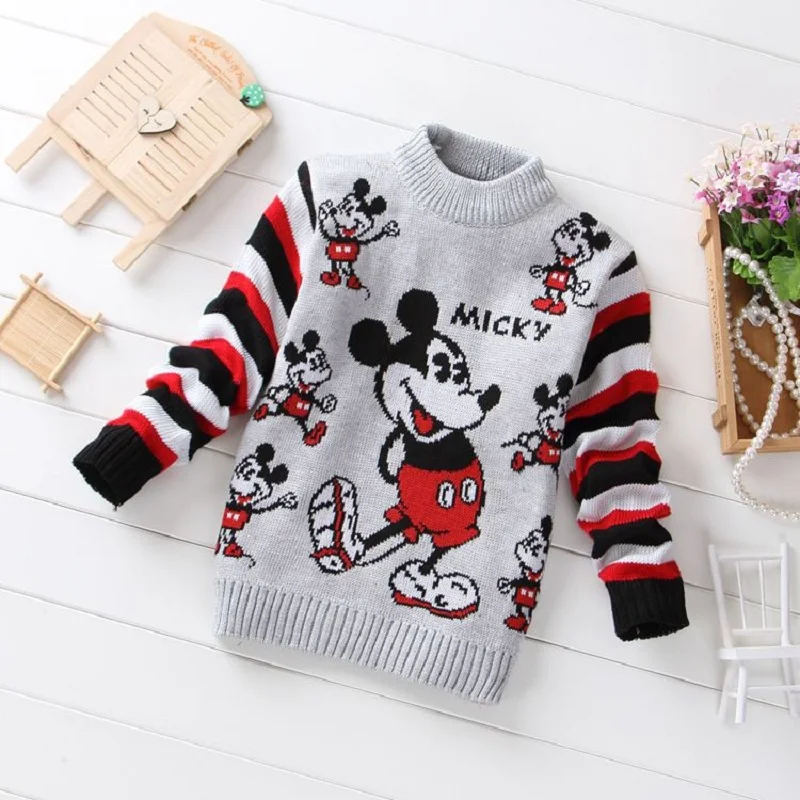 2016 Cartoon Warm Baby Boys Sweaters Clothing Fashion Kids Boys Outerwear Cotton Sweaters for 3