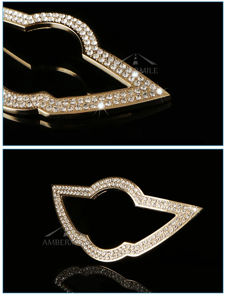 Artificial Diamond Car Steering Wheel Logo Cover Stickers for Mini Cooper R55 R56 R60 R61 F54 F55 F56 F60 car styling (4)