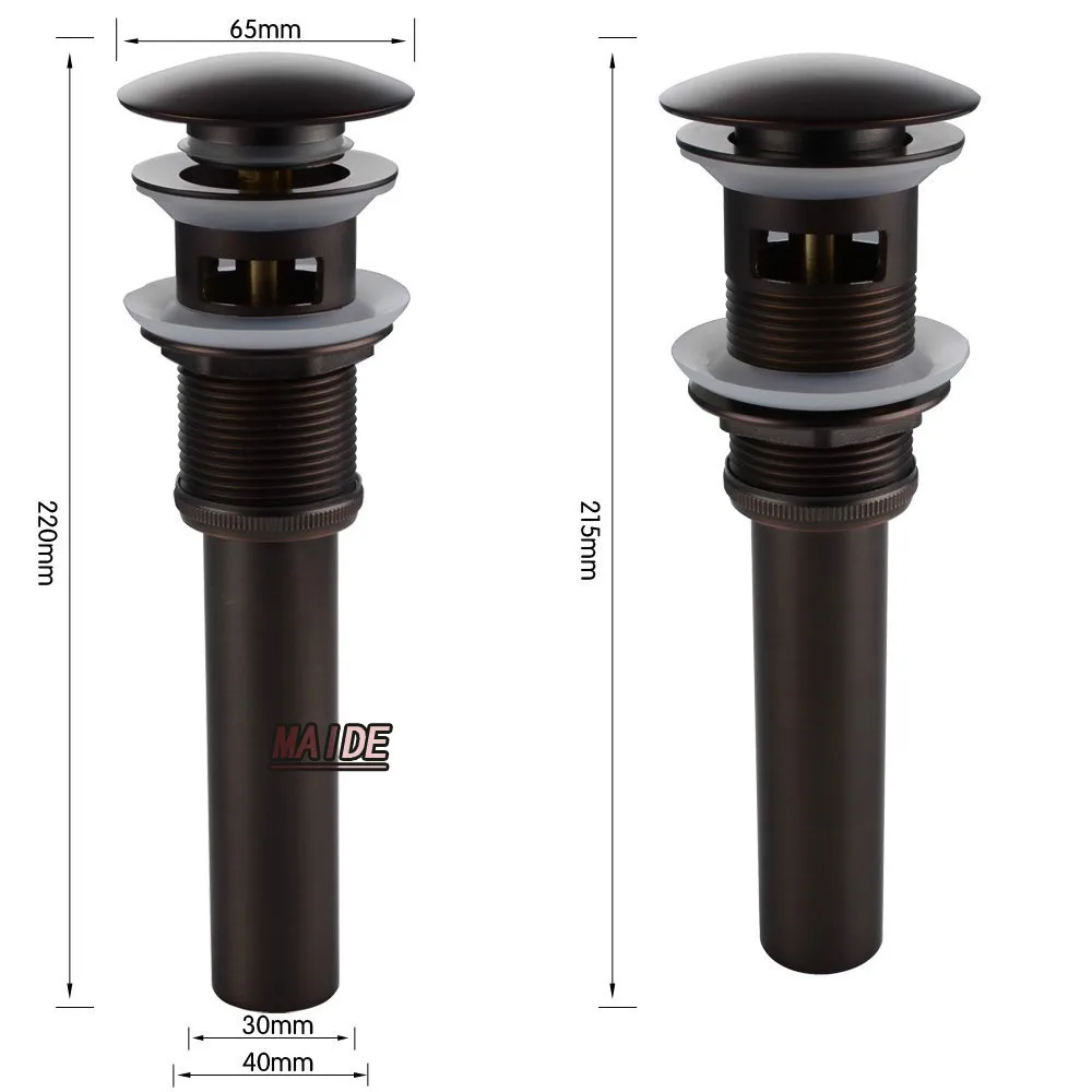 Oil Rubbed Bronze Bathroom Faucet Vessel Vanity Sink Pop Up Drain