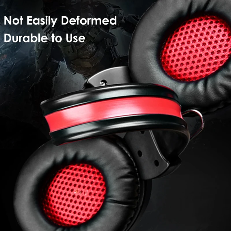 A1 Game Headsets 3 5Mm Wired Headphones Noise Cancel Earphone With Mic Colorful Led Light Volume Control Aux Usb For Desktop P