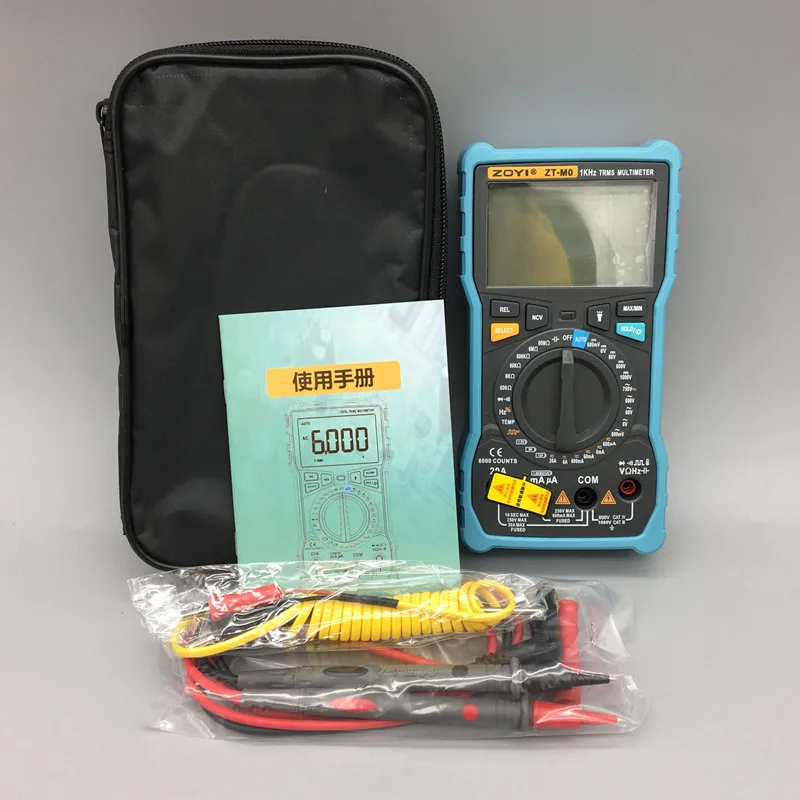 ZOYI ZT-M0 ZT-M1 True-RMS Digital Multimeter Auto/Manual 6000 Counts With Analog Bar Graph AC/DC Voltage Ammeter Current Ohm T