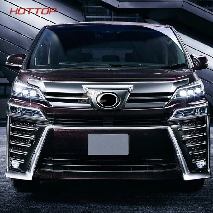 Передний Chrome туман светильник покрытие полосы для Toyota VELLFIRE 2015 2016 2017 бампер